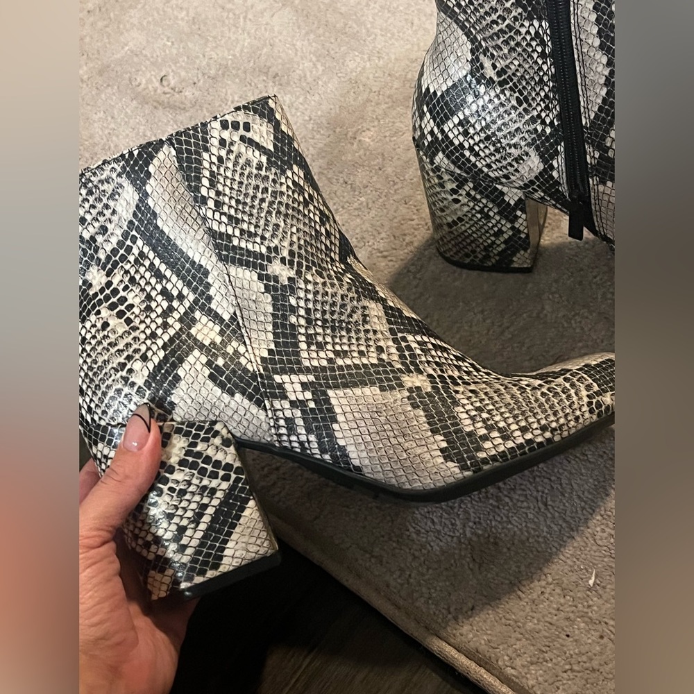 Ankle Boot -Snake Print -There’s A Snake In Boot - image 1
